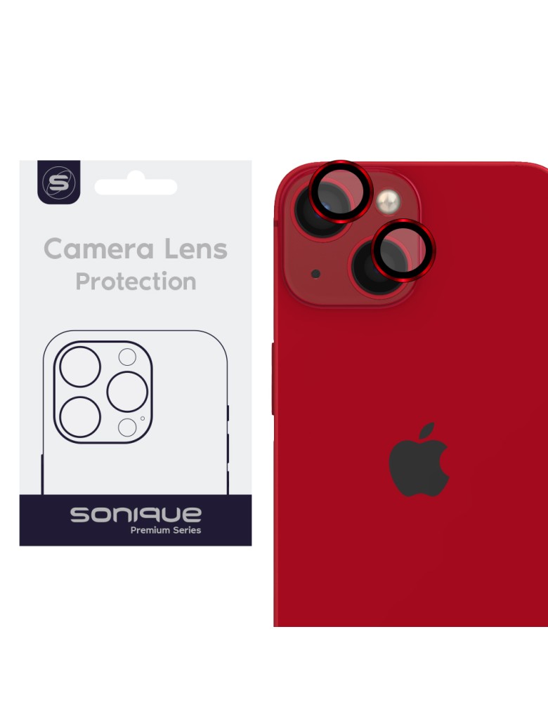 Camera Protection Sonique Lens Pro Apple iPhone 13 Mini / iPhone 13 Red