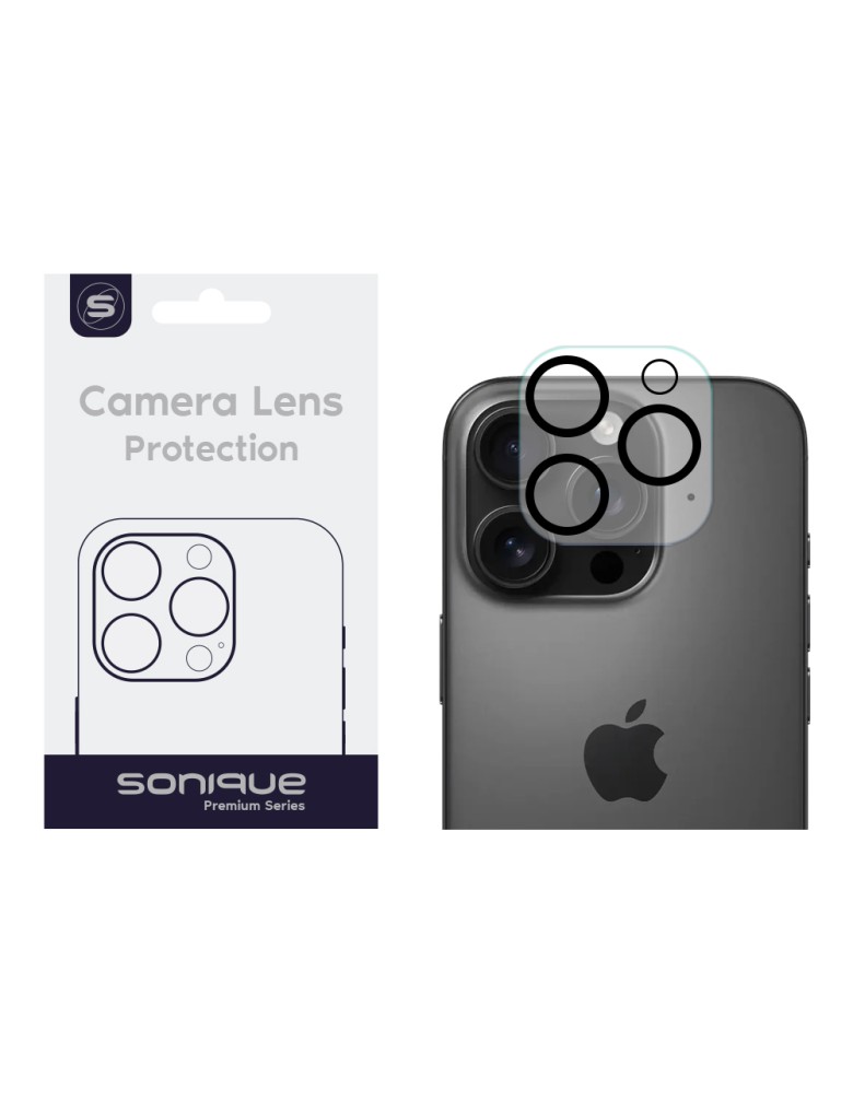 Camera Protection Sonique Lens Full Cover Apple iPhone 16 Pro / iPhone 16 Pro Max Black