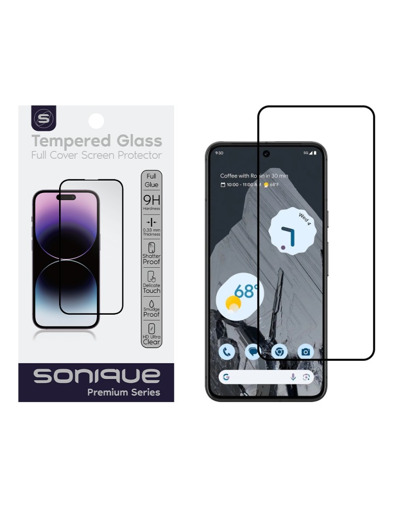 Hardy Glass Sonique Premium Series HD Full Cover 9H Google Pixel 8 Pro 5G Μαύρο