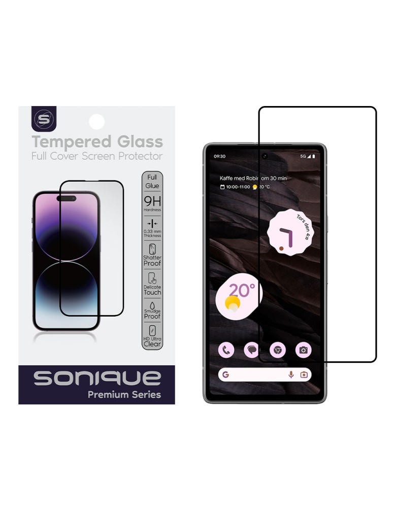 Hardy Glass Sonique Premium Series HD Full Cover 9H Google Pixel 7A 5G Μαύρο