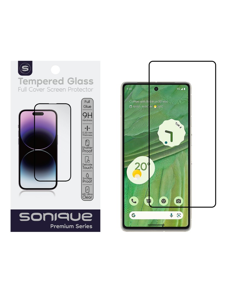 Hardy Glass Sonique Premium Series HD Full Cover 9H Google Pixel 7 Μαύρο