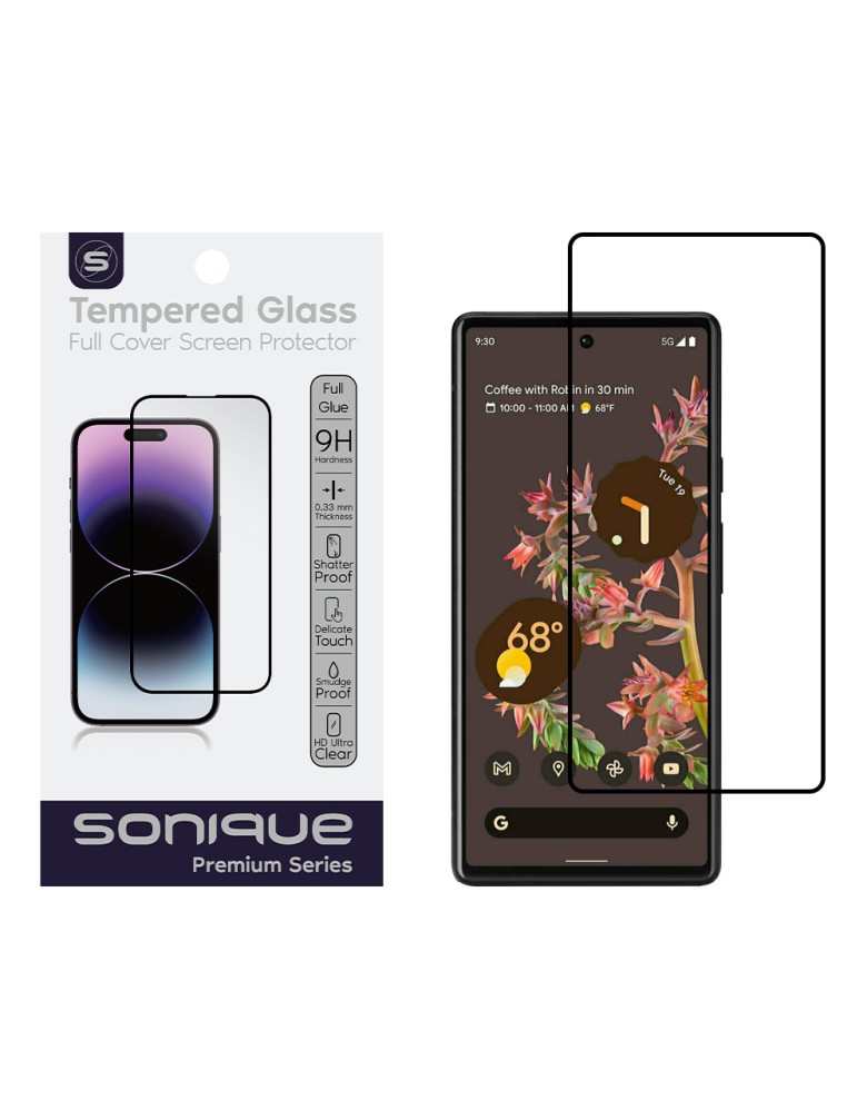 Hardy Glass Sonique Premium Series HD Full Cover 9H Google Pixel 6a Μαύρο