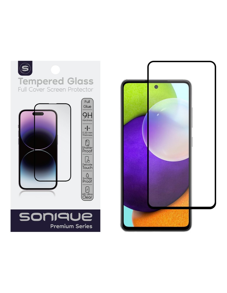 Hardy Glass Sonique Premium Series HD Full Cover 9H Samsung Galaxy A52 4G/5G / Galaxy A52s 5G Μαύρο