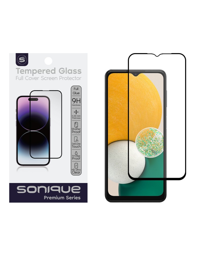 Hardy Glass Sonique Premium Series HD Full Cover 9H Samsung Galaxy A13 4G / Galaxy A13 5G / Galaxy A04s Μαύρο