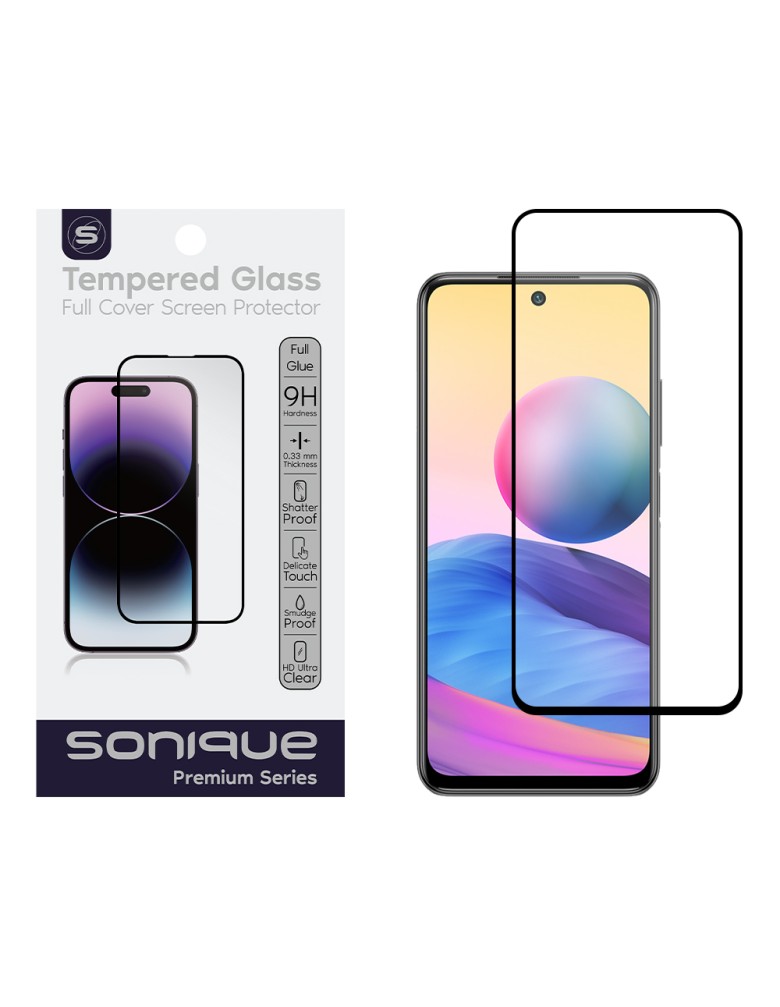 Hardy Glass Sonique Premium Series HD Full Cover 9H Xiaomi Redmi Note 10 5G / Poco M3 Pro 5G Μαύρο