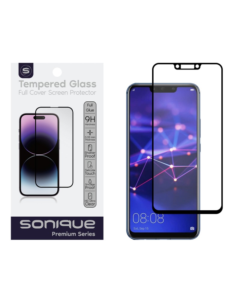 Hardy Glass Sonique Premium Series HD Full Cover 9H Huawei Mate 20 Lite Μαύρο