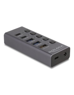 DELOCK USB hub 64248 με διακόπτες, 5x θυρών, 5Gbps,...