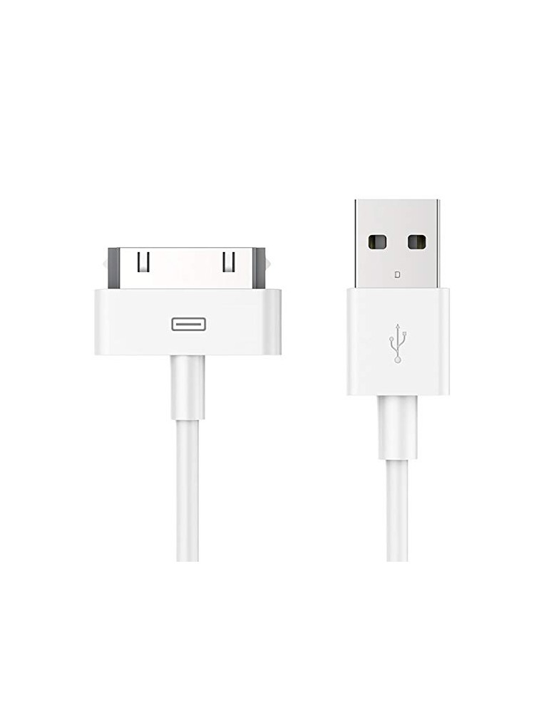 POWERTECH Καλώδιο USB 2.0 σε iPad & iPhone 4/4S CAB-U024, λευκό, 1m