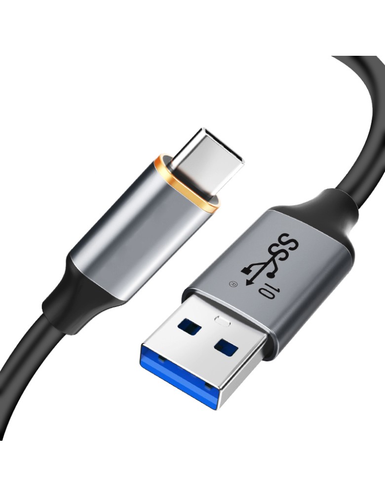 CABLETIME καλώδιο USB-C σε USB CT-AMCMG2, 60W, 10Gbps, 1m, μαύρο