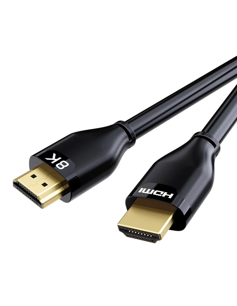 CABLETIME καλώδιο HDMI 2.1 CT-HM8K με Ethernet, 8K/60Hz, 48 Gbps, 1m, μαύρο