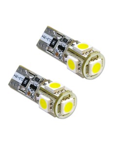 ΛΑΜΠΕΣ LED Τ10 CANBUS 5 LED - ΚΑΡΦΙ 2 ΤΜΧ