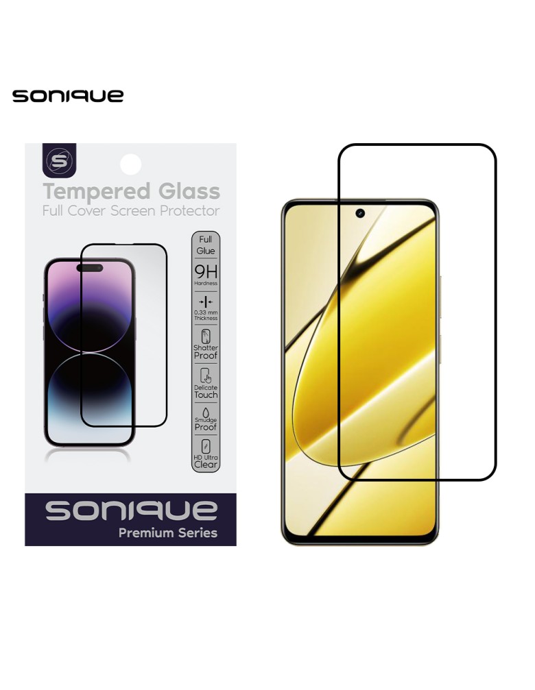 Hardy Glass Sonique Premium Series HD Full Cover 9H Realme 11 5G Μαύρο