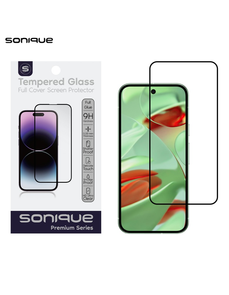 Hardy Glass Sonique Premium Series HD Full Cover 9H Google Pixel 9 5G Μαύρο