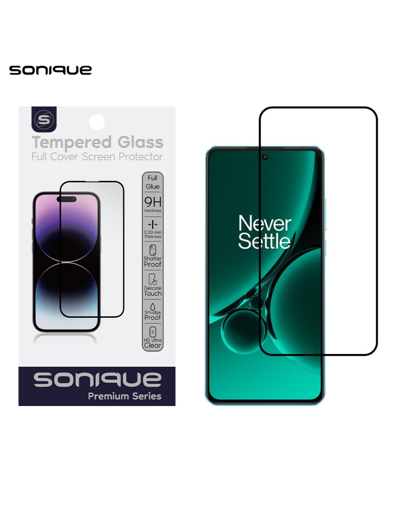 Hardy Glass Sonique Premium Series HD Full Cover 9H OnePlus Nord 3 5G Μαύρο