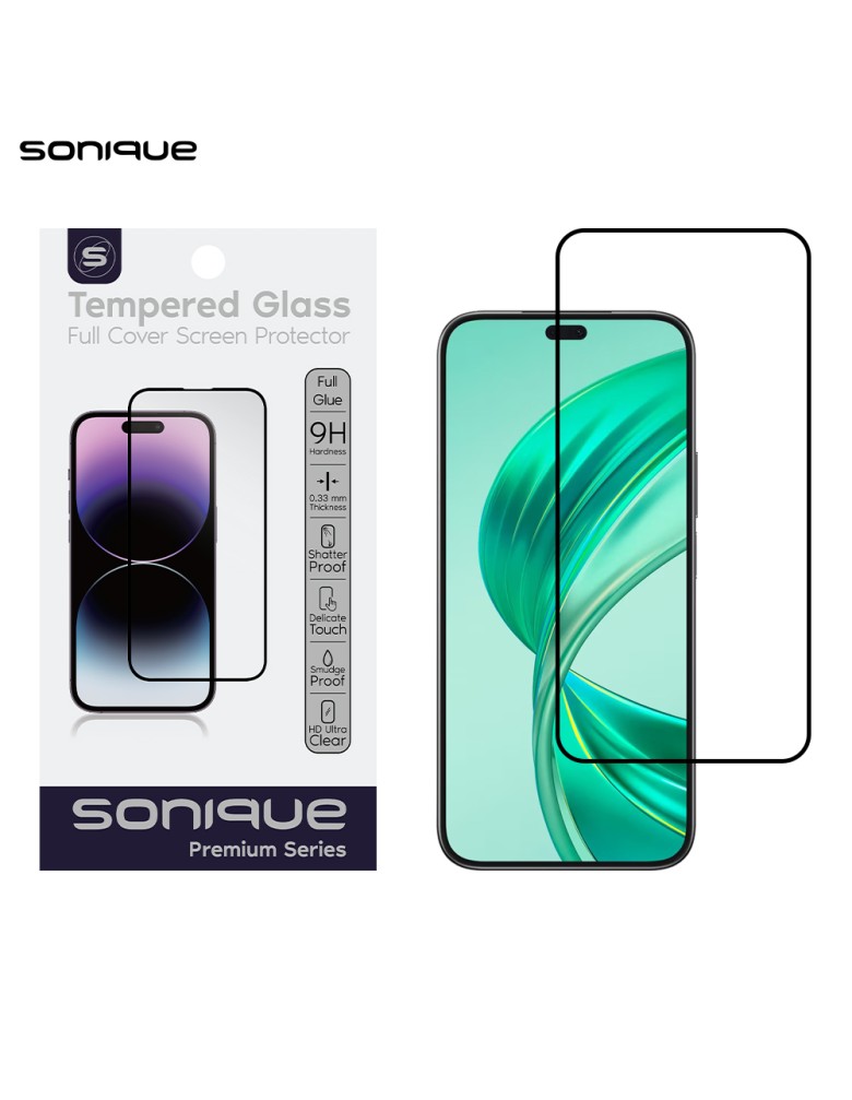 Hardy Glass Sonique Premium Series HD Full Cover 9H Honor X8b Μαύρο