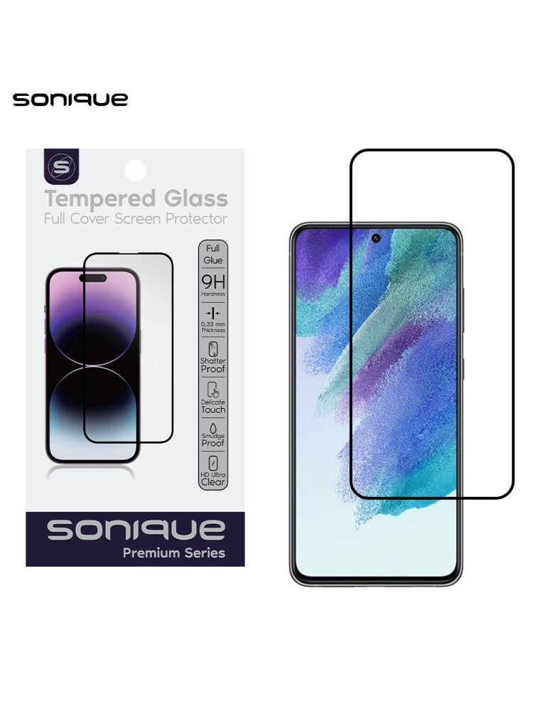 Hardy Glass Sonique Premium Series HD Full Cover 9H Samsung Galaxy S21 FE Μαύρο