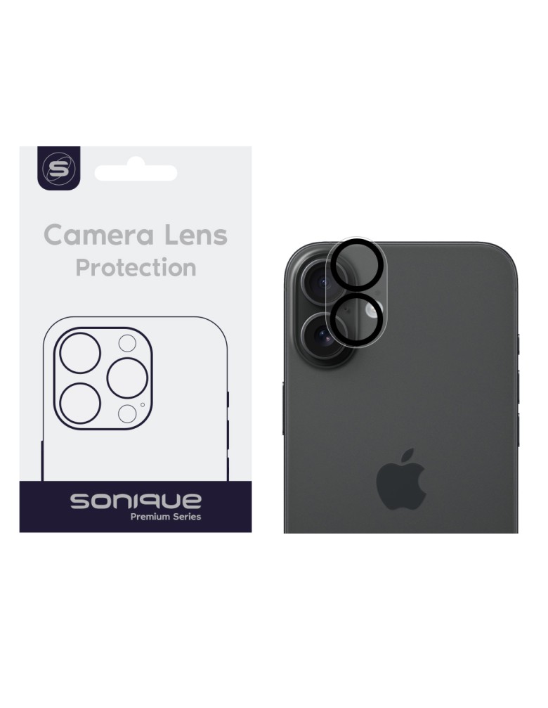 Camera Protection Sonique Lens Full Cover Apple iPhone 16 / iPhone 16 Plus Black