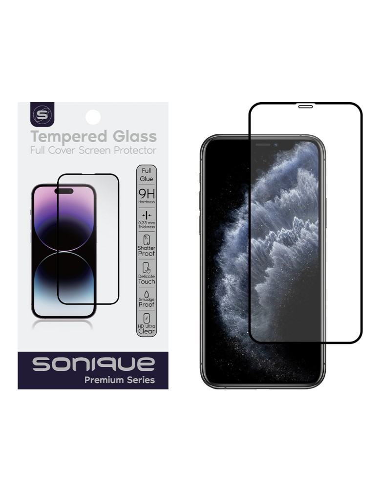 Hardy Glass Sonique Premium Series HD Full Cover 9H Apple iPhone 11 Pro Max / iPhone XS Max Μαύρο