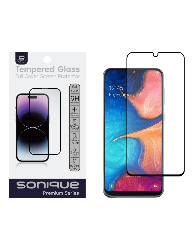 Hardy Glass Sonique Premium Series HD Full Cover 9H Samsung Galaxy A20e Μαύρο