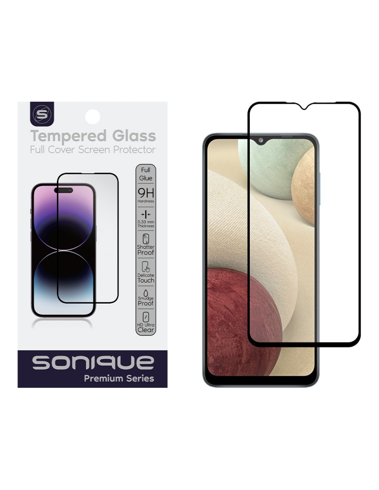 Hardy Glass Sonique Premium Series HD Full Cover 9H Samsung Galaxy A12 / Galaxy M12 Μαύρο