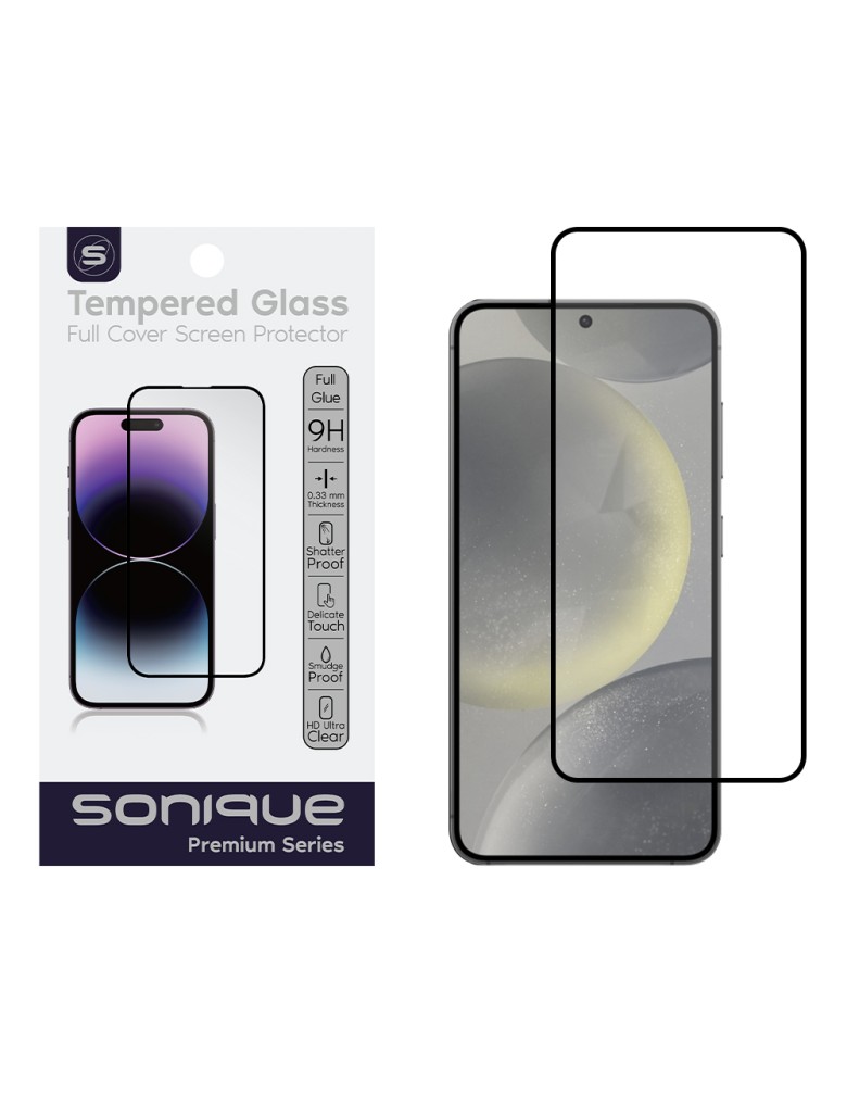 Hardy Glass Sonique Premium Series HD Full Cover 9H (fingerprint unlock) Samsung Galaxy S24 Μαύρο