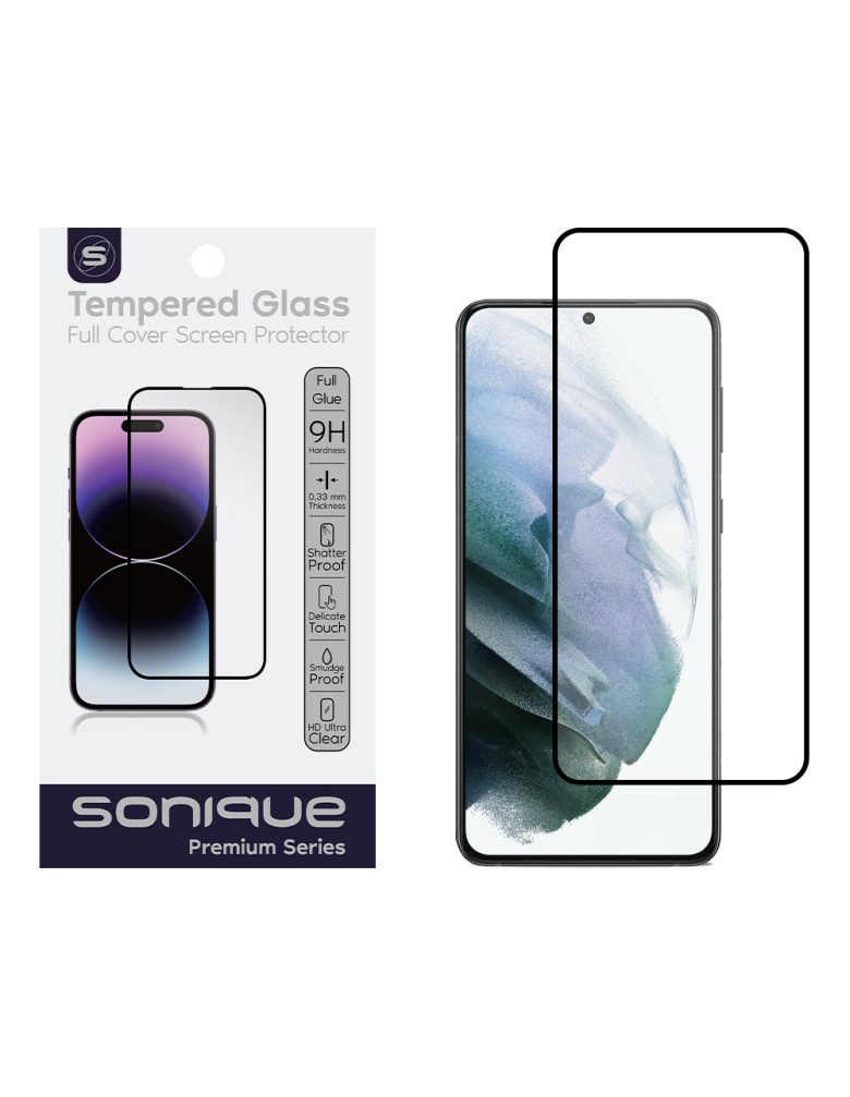 Hardy Glass Sonique Premium Series HD Full Cover 9H (fingerprint unlock) Samsung Galaxy S21 Plus Μαύρο