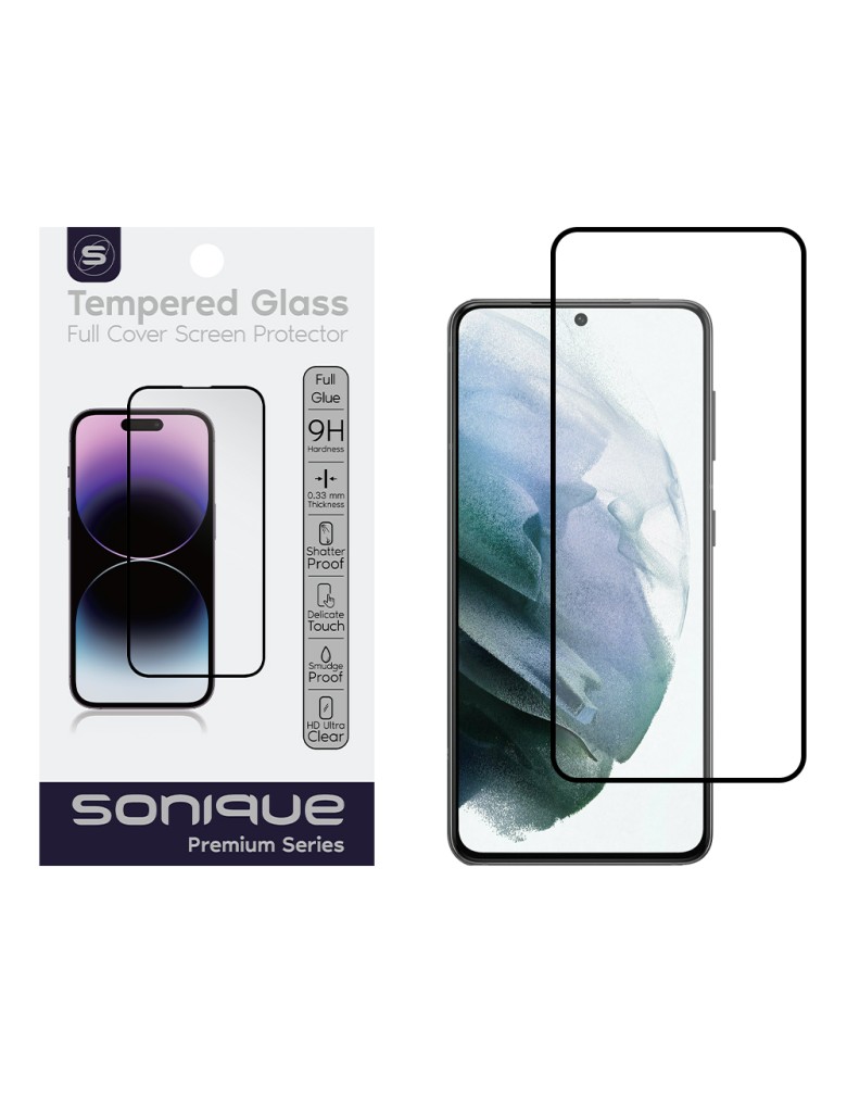 Hardy Glass Sonique Premium Series HD Full Cover 9H (fingerprint unlock) Samsung Galaxy S21 Μαύρο