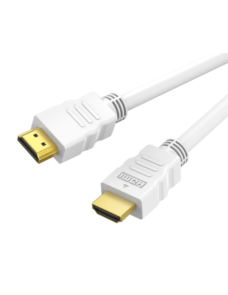 CABLETIME καλώδιο HDMI CT-HE19G με Ethernet, 4K/60Hz, 18 Gbps, 2m, λευκό