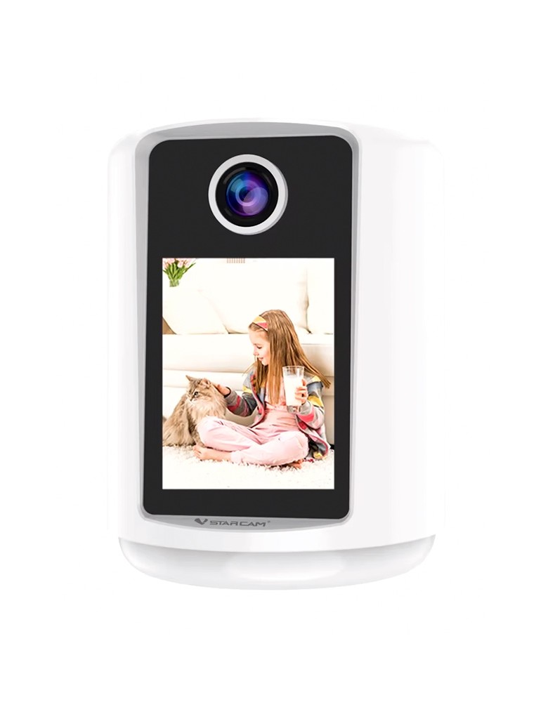 VSTARCAM smart κάμερα CV331S με οθόνη, 3MP, WiFi, 2000mAh, SD