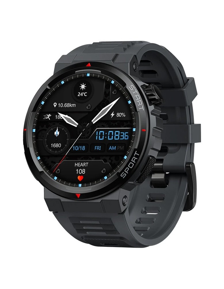 ZEBLAZE smartwatch Ares 3 Plus, heart rate, 1.43" AMOLED, IP68, μαύρο