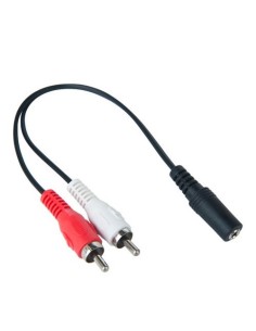 POWERTECH καλώδιο CAB-R015 3.5mm 3pin jack (F) σε 2x RCA...