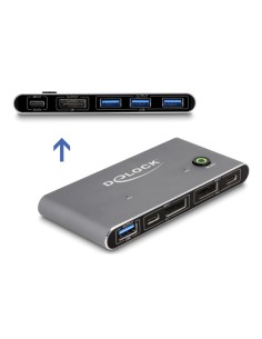 DELOCK DisplayPort KVM switch 18646 με 4x θύρες USB...