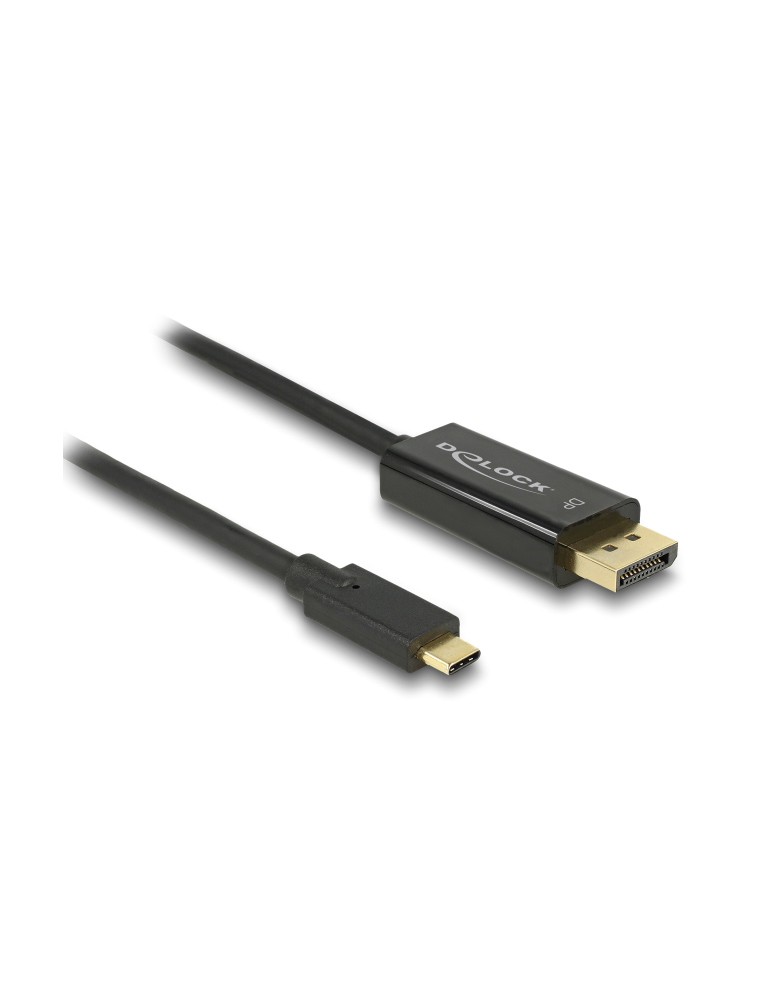 DELOCK καλώδιο USB-C σε DisplayPort 85257, DP Alt Mode, 4K/60Hz, 3m, μαύρο