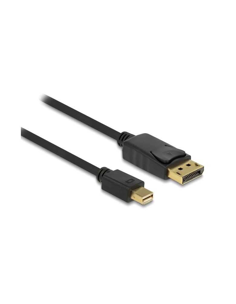 DELOCK καλώδιο mini DisplayPort σε DisplayPort 82698, 4K/60Hz, 21.6 Gbps, 1m, μαύρο