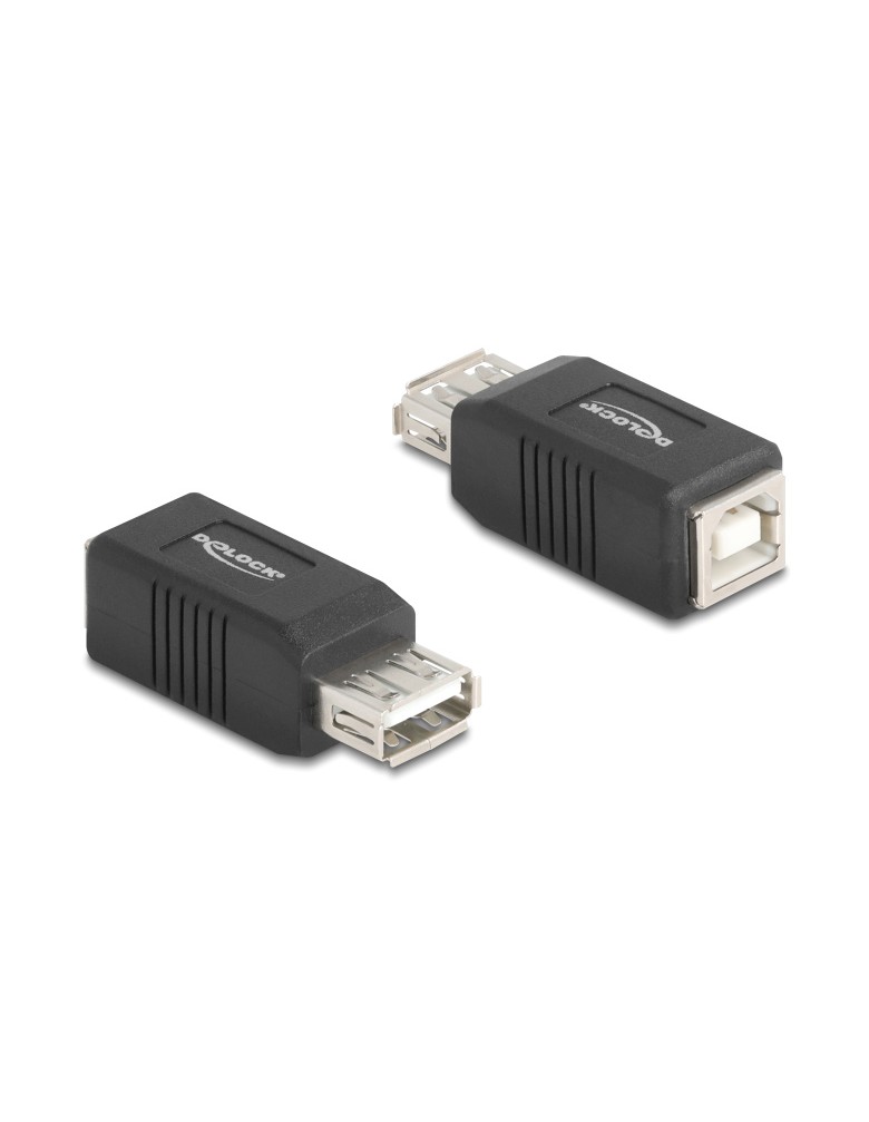 DELOCK αντάπτορας USB σε USB Type B 67203, 480Mbps, μαύρος