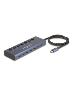 DELOCK USB-C hub 63410 με διακόπτες, 7x θυρών, 5Gbps,...