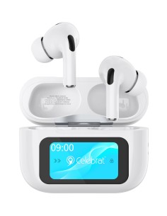 CELEBRAT earphones με θήκη φόρτισης W63, οθόνη αφής, TWS,...